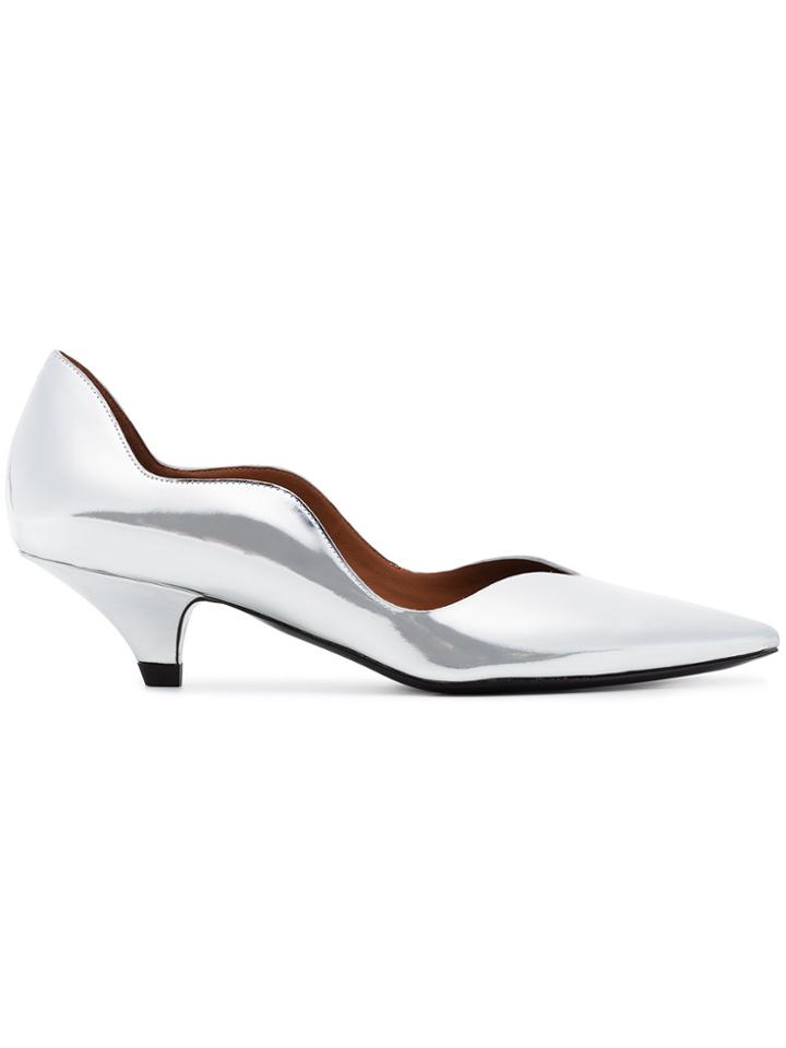 Proenza Schouler Metallic Wave 40 Leather Pumps
