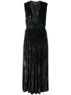 Adam Lippes Pleated Flared Jumpsuit - Black