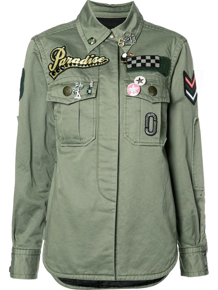 Marc Jacobs Military Patch Shirt - Green