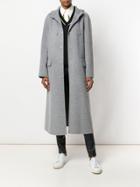Joseph Hooded Long Coat - Grey