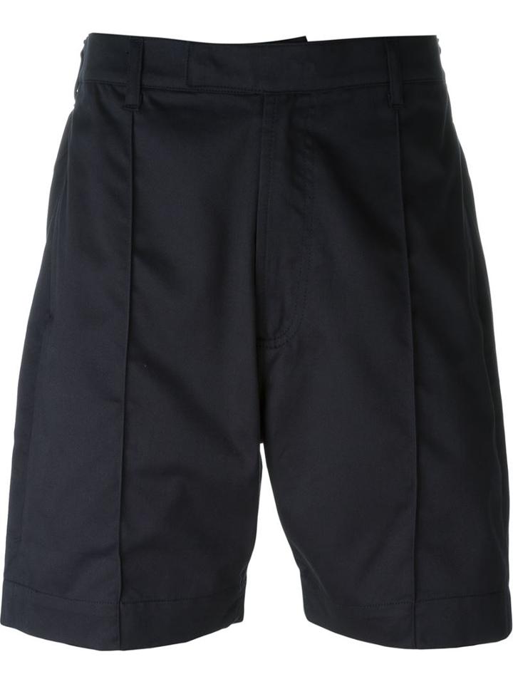 E. Tautz Pintuck Bermuda Shorts