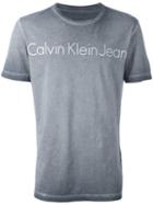 Calvin Klein Jeans Logo Print T-shirt, Men's, Size: Xxl, Grey, Cotton