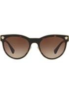 Versace Eyewear Phantos Round Sunglasses - Brown