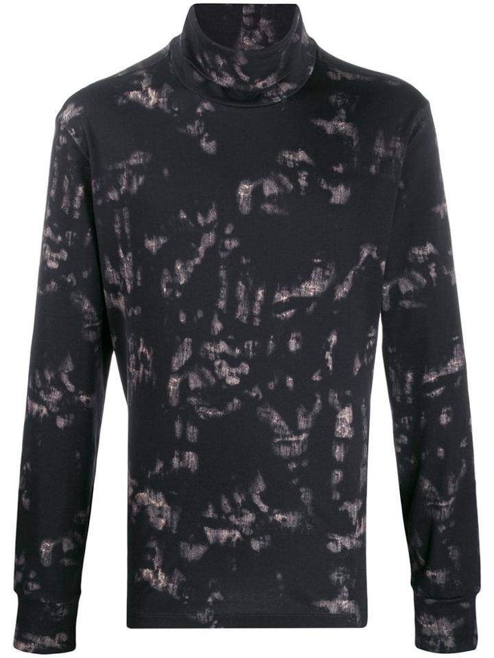 Paul Smith Tie-dye Turtleneck Sweater - Black