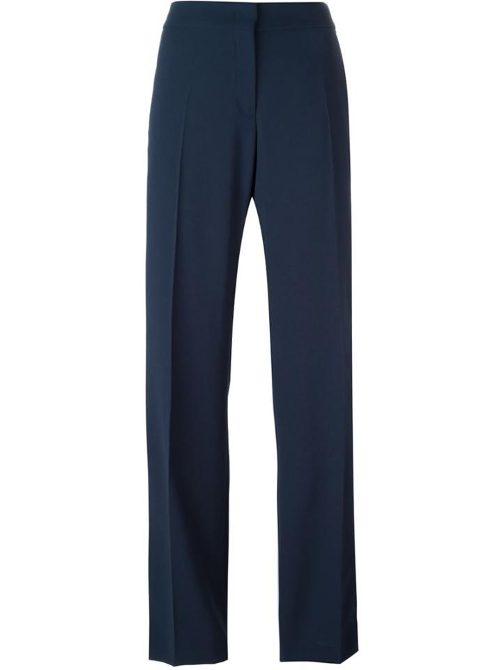 No21 Stripe Detail Trousers, Women's, Size: 44, Blue, Polyester