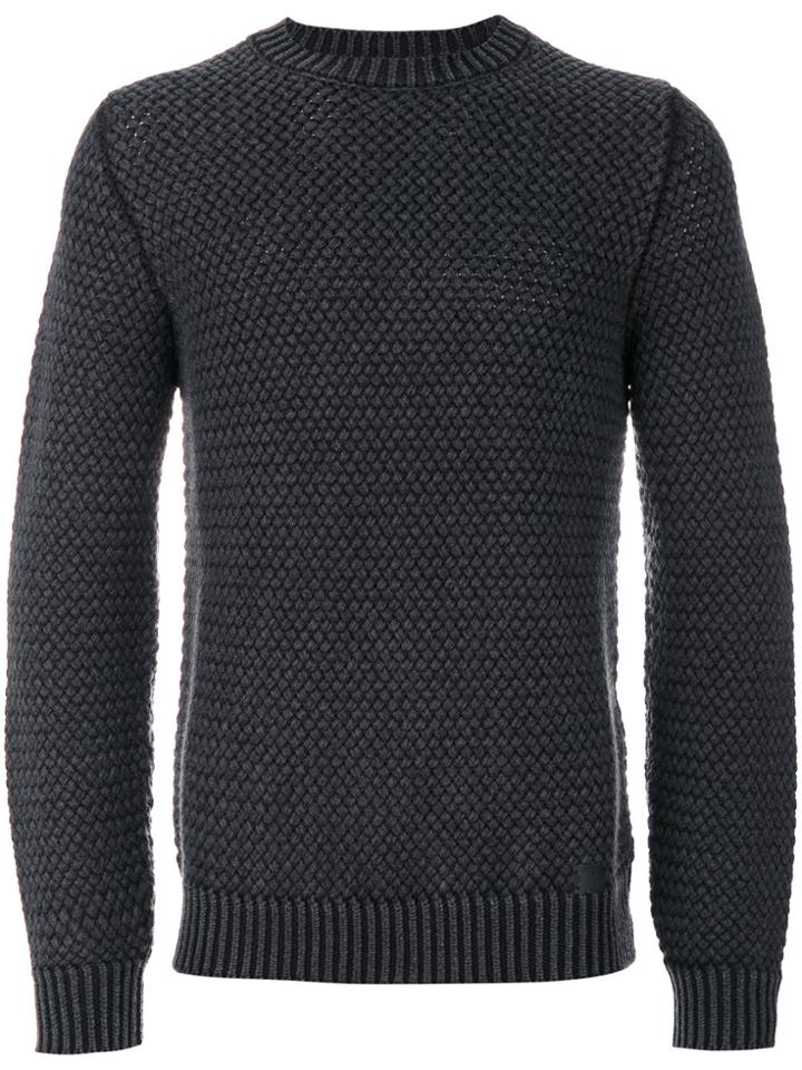 Comme Des Garçons Play Logo Patch Jumper - Red