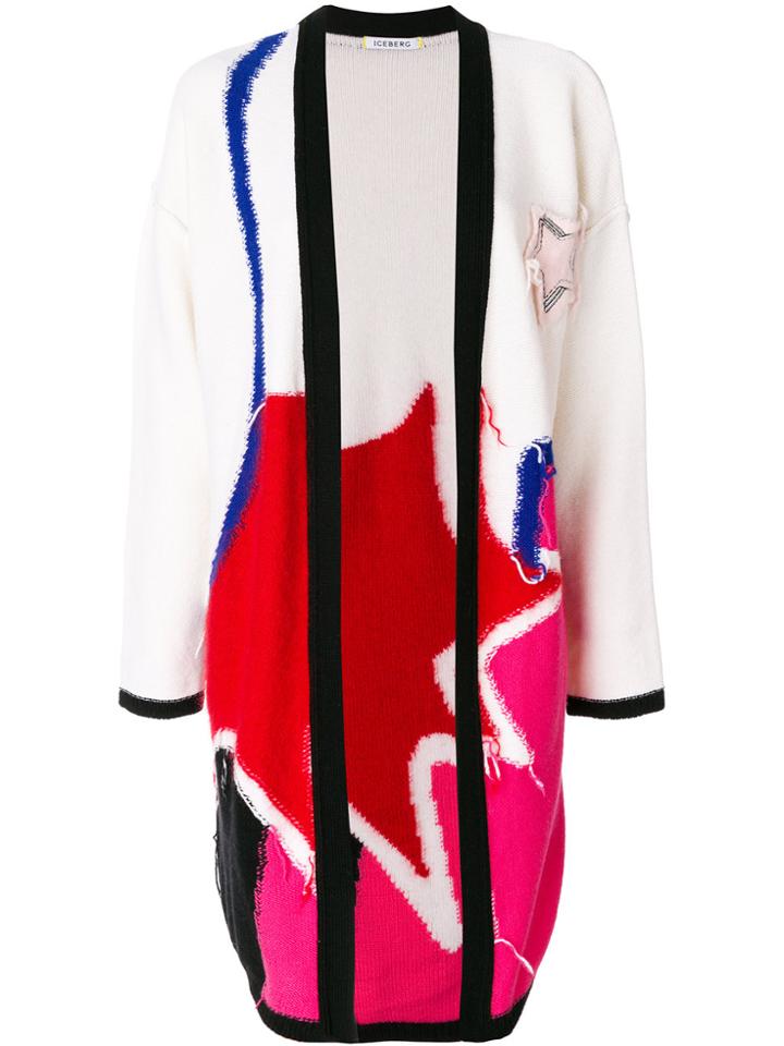 Iceberg Embroidered Cardigan - Multicolour