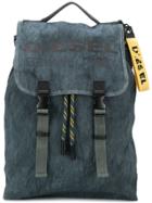 Diesel Denim Vintage Look Backpack - Blue
