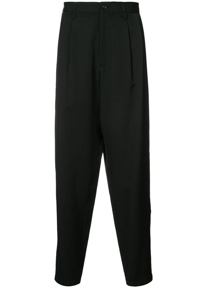 Yohji Yamamoto Tab Detail Pants - Black