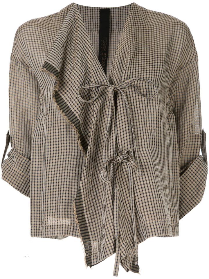 Forme D'expression Gingham Top - Brown