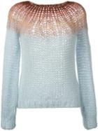 Maiami Tie Dye Knitted Top, Women's, Size: Small, Blue, Mohair/merino/polyamide