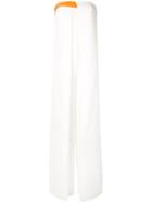 Comme Moi Contrasting Band Jumpsuit - White