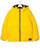 Calvin Klein Kids Teen Logo Puffer Jacket - Yellow