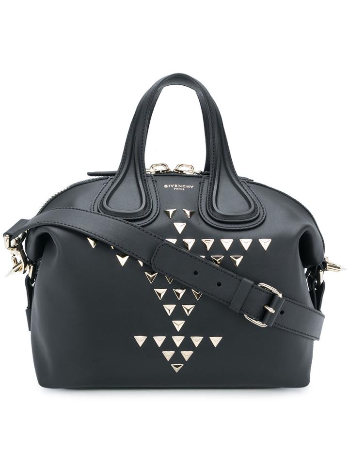 Givenchy Small Studded Nightingale Tote - Black