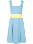 Emilio Pucci Textured Apron Dress - Blue