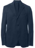 Etro Patch Pocket Blazer, Men's, Size: 48, Blue, Silk/cotton/spandex/elastane/cashmere