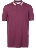 Brunello Cucinelli Contrast Collar Polo Shirt - Red