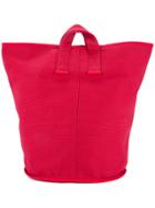 Cabas Large Laundry Tote - Red
