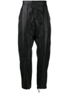 Bottega Veneta Leather Cargo Trousers - Black
