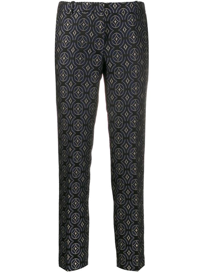 Kiltie All-over Pattern Trousers - Blue