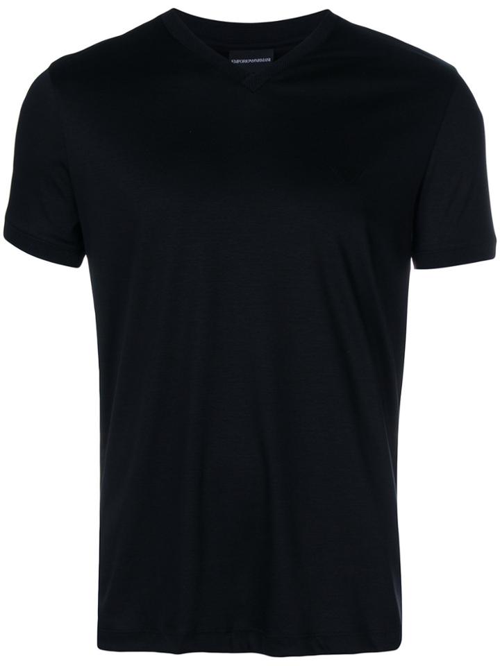 Emporio Armani V-neck T-shirt - Black