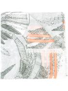 Barbara Bui - Printed Scarf - Women - Modal/cashmere - One Size, White, Modal/cashmere