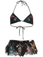 Missoni Tulle Embroidered Bikini - Black