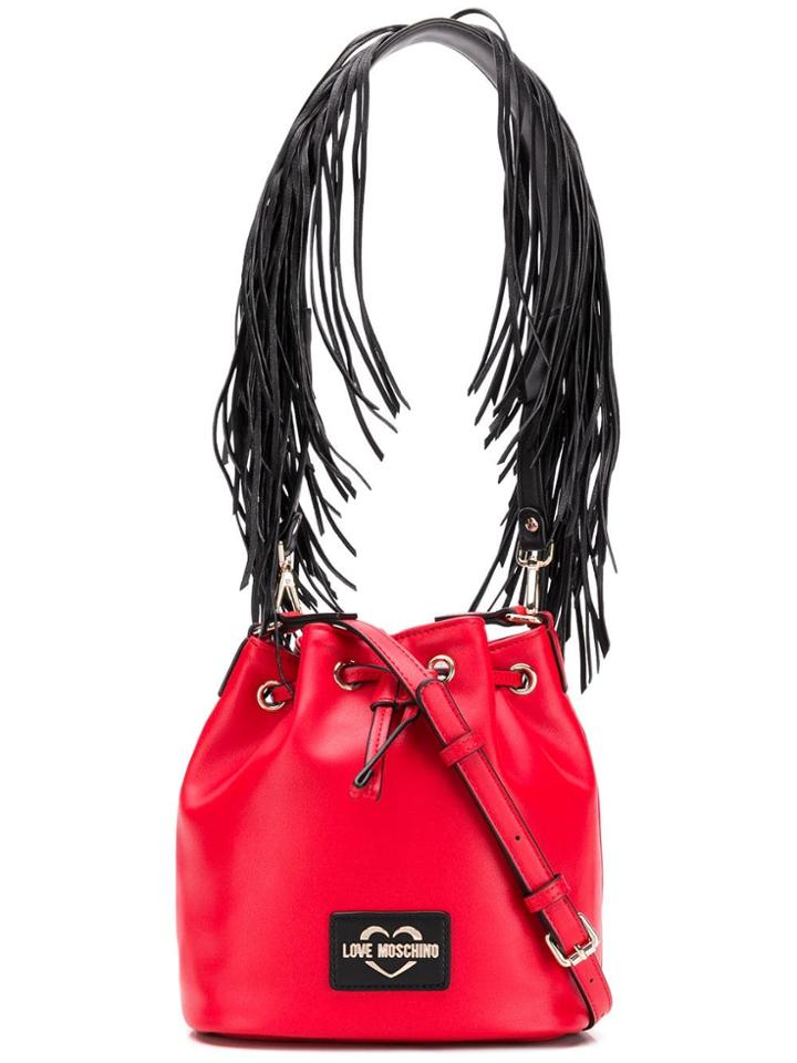 Love Moschino Fringe Strap Bag - Red