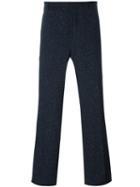 Carven Wide Tailored Trousers, Men's, Size: 46, Blue, Cotton/virgin Wool/polyamide/cotton