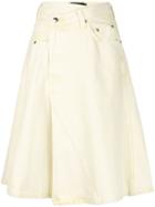 Proenza Schouler Denim Asymmetric Skirt - Yellow
