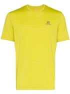 Salomon S/lab Logo Print Performance T-shirt - Yellow