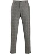 Dolce & Gabbana Tapered Houndstooth Trousers - Grey