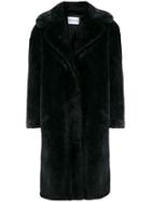 Stand Studio Oversized Faux Fur Coat - Black