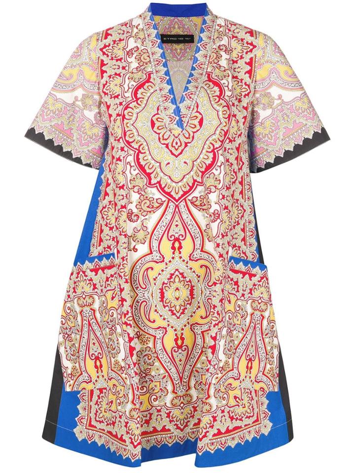 Etro Patterned Dress - White