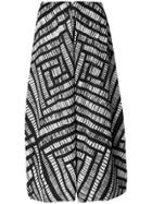 Pleats Please By Issey Miyake Cropped Pleated Patterned Trousers -