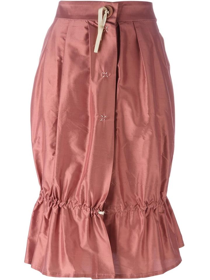 Romeo Gigli Vintage Fluted Hem Skirt