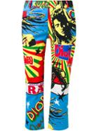 Christian Dior Vintage Printed Denim Trousers