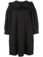 Simone Rocha Lace Insert Sweatshirt Dress - Black