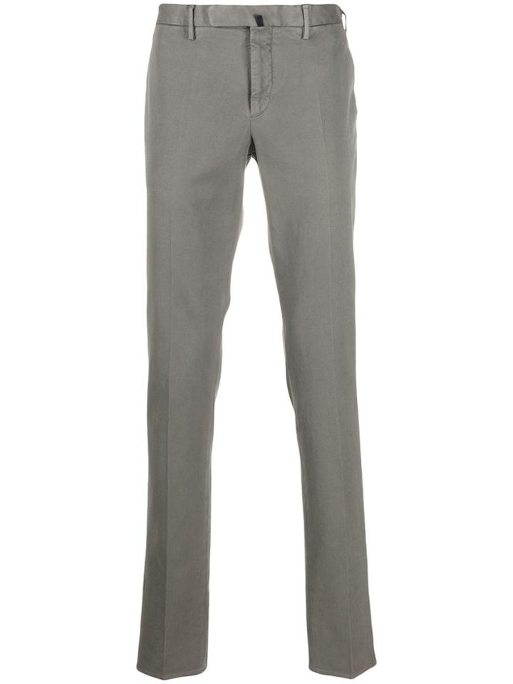 Incotex Straight-leg Chino Trousers - Grey