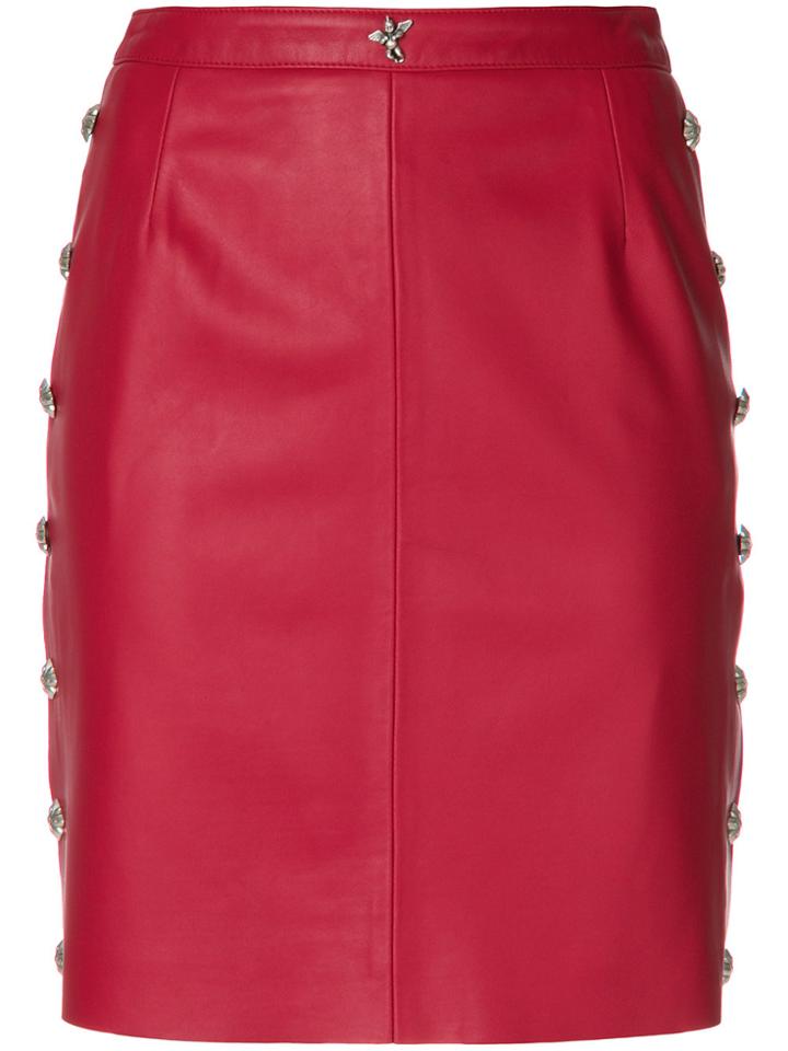 John Richmond Fitted Mini Skirt - Red