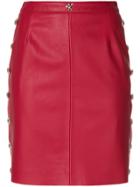 John Richmond Fitted Mini Skirt - Red