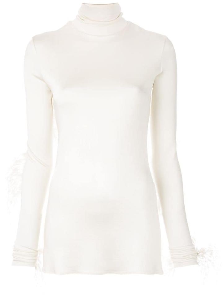 Proenza Schouler Ostrich Feather Top - Neutrals