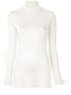Proenza Schouler Ostrich Feather Top - Neutrals