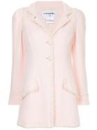 Chanel Pre-owned Embellished Trim Jacket - Pink