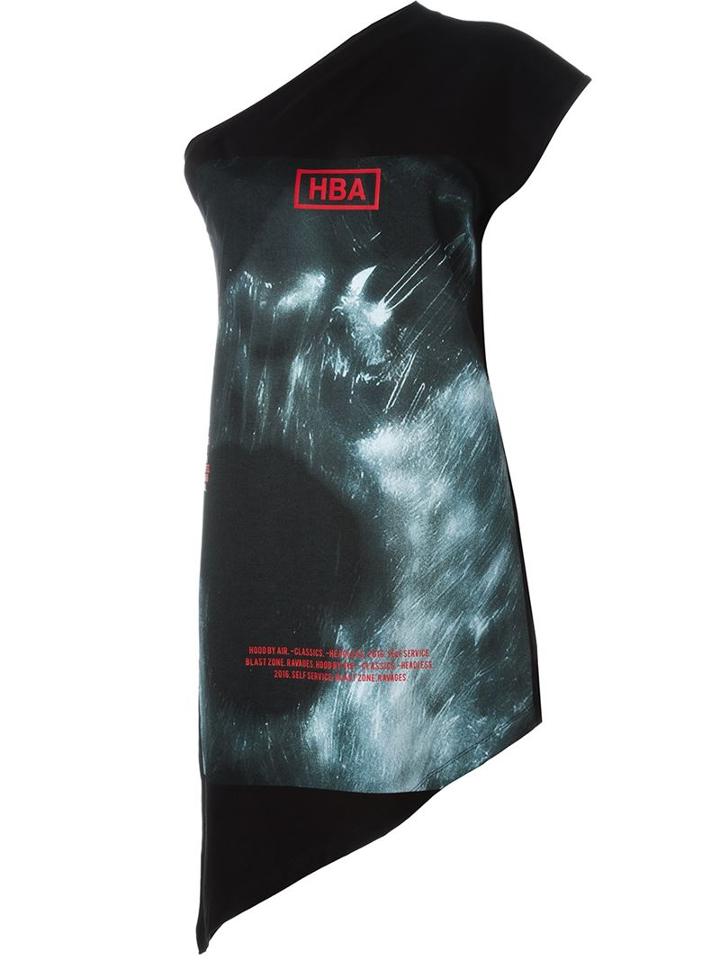 Hood By Air One-shoulder Print Top