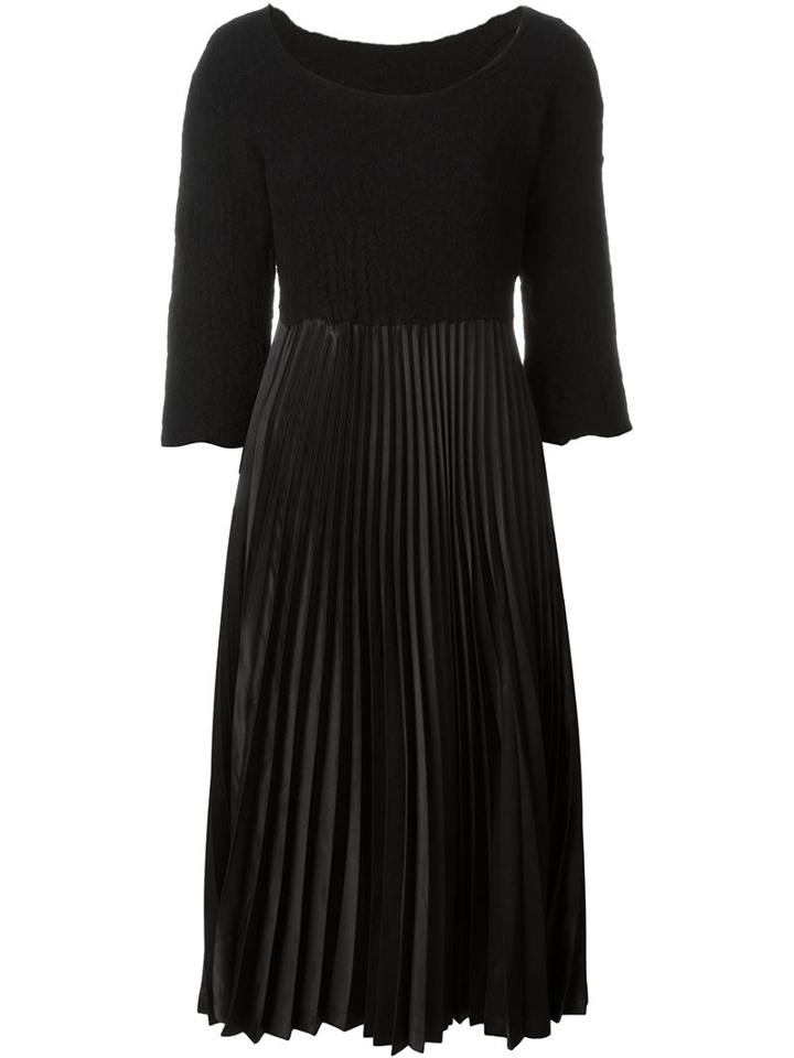 Comme Des Garçons Vintage Pleated Midi Dress