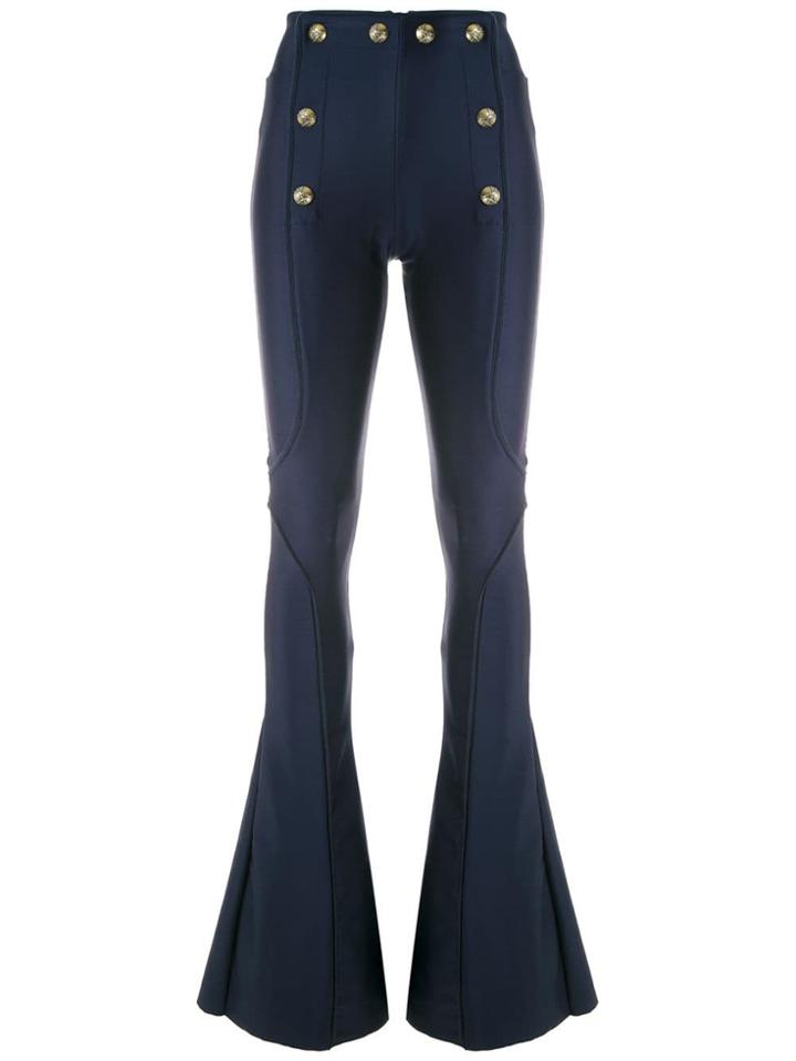 Andrea Bogosian Push Flared Trousers - Blue