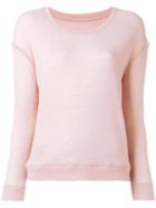 Majestic Filatures Ribbed Trim Jumper, Size: 3, Pink/purple, Merino/cashmere