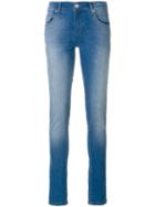 Versace Jeans - Faded Skinny Jeans - Women - Cotton/spandex/elastane - 30, Blue, Cotton/spandex/elastane