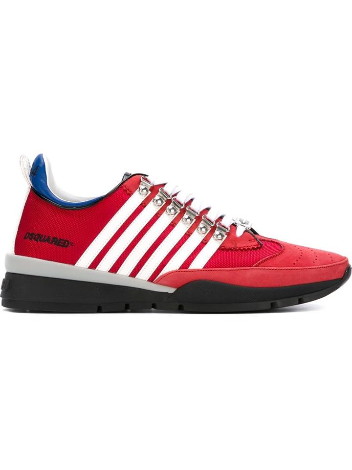 Dsquared2 251 Sneakers, Men's, Size: 42, Red, Leather/suede/rubber